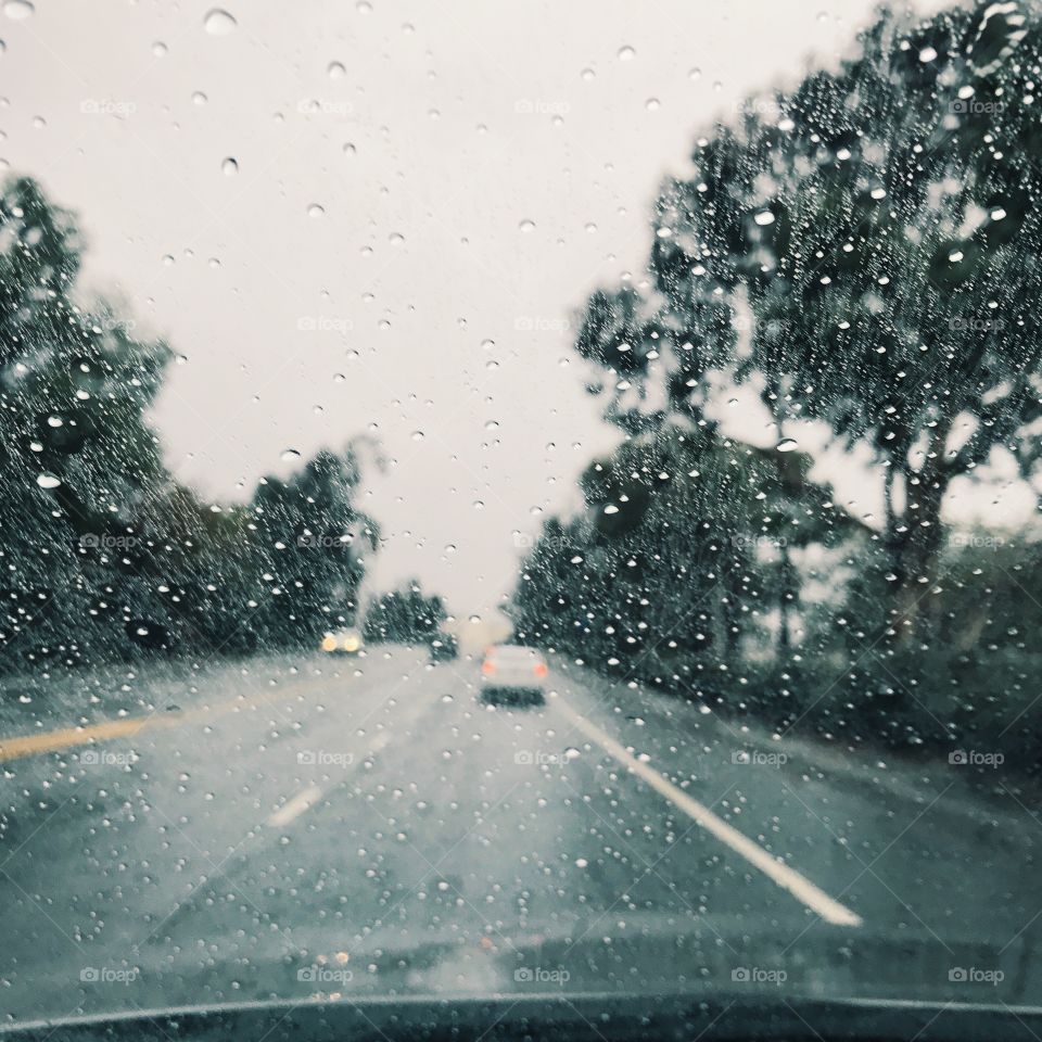 Rarely rain in Southern California highway 10