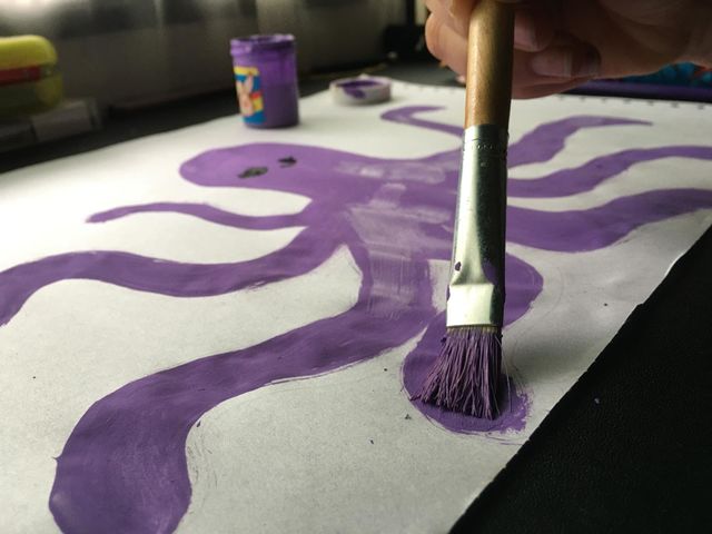 Painting. Purple