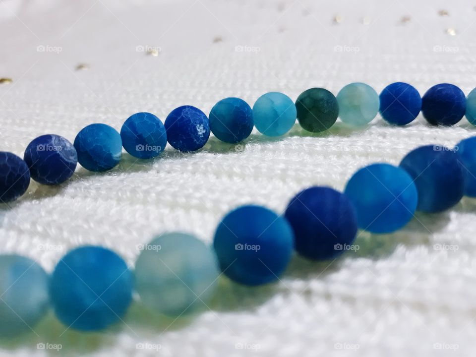 blue beads