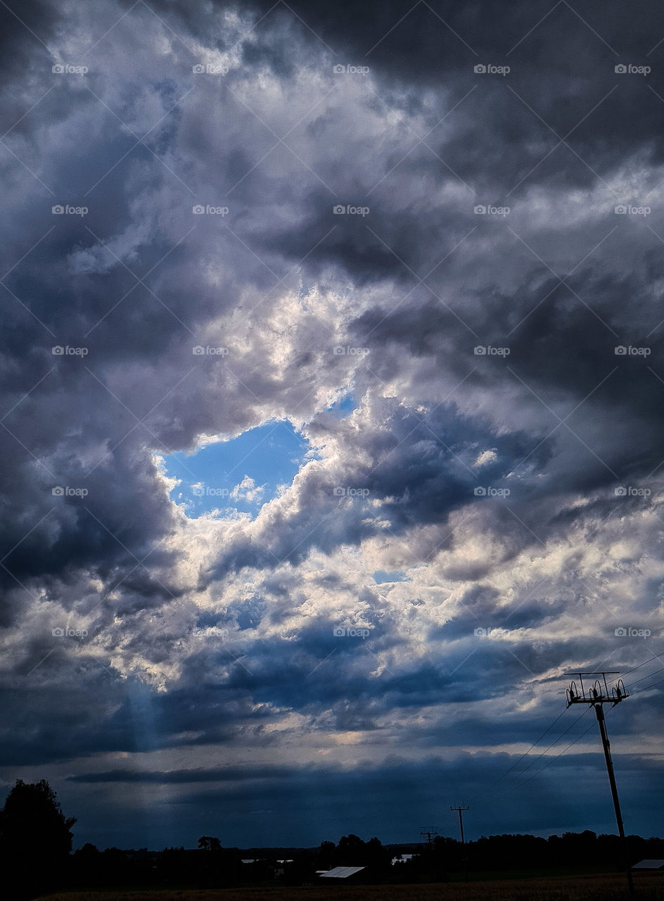 The sky before the Thunderstorm!