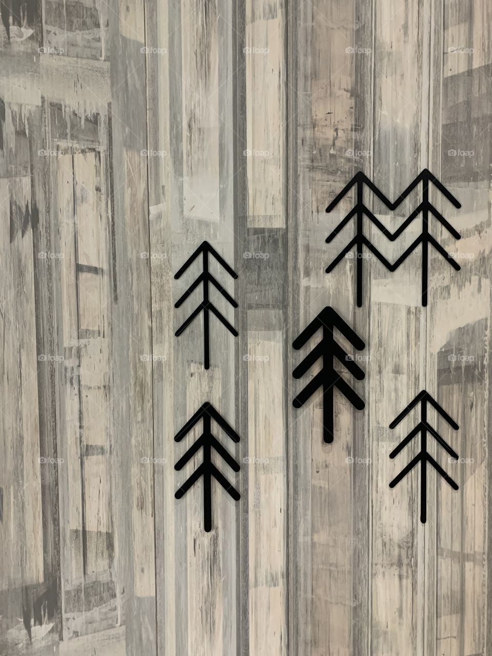 Black arrows and lines as a tree