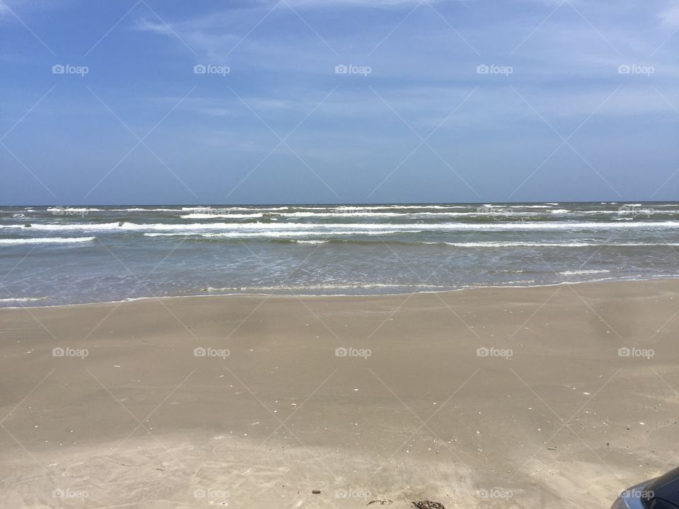South Padre National Island Seashore Park on a July afternoon.