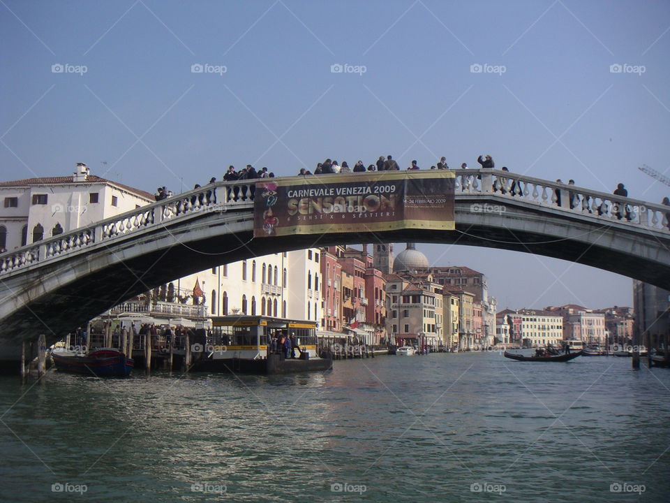 bridge of academia in Venice Italy