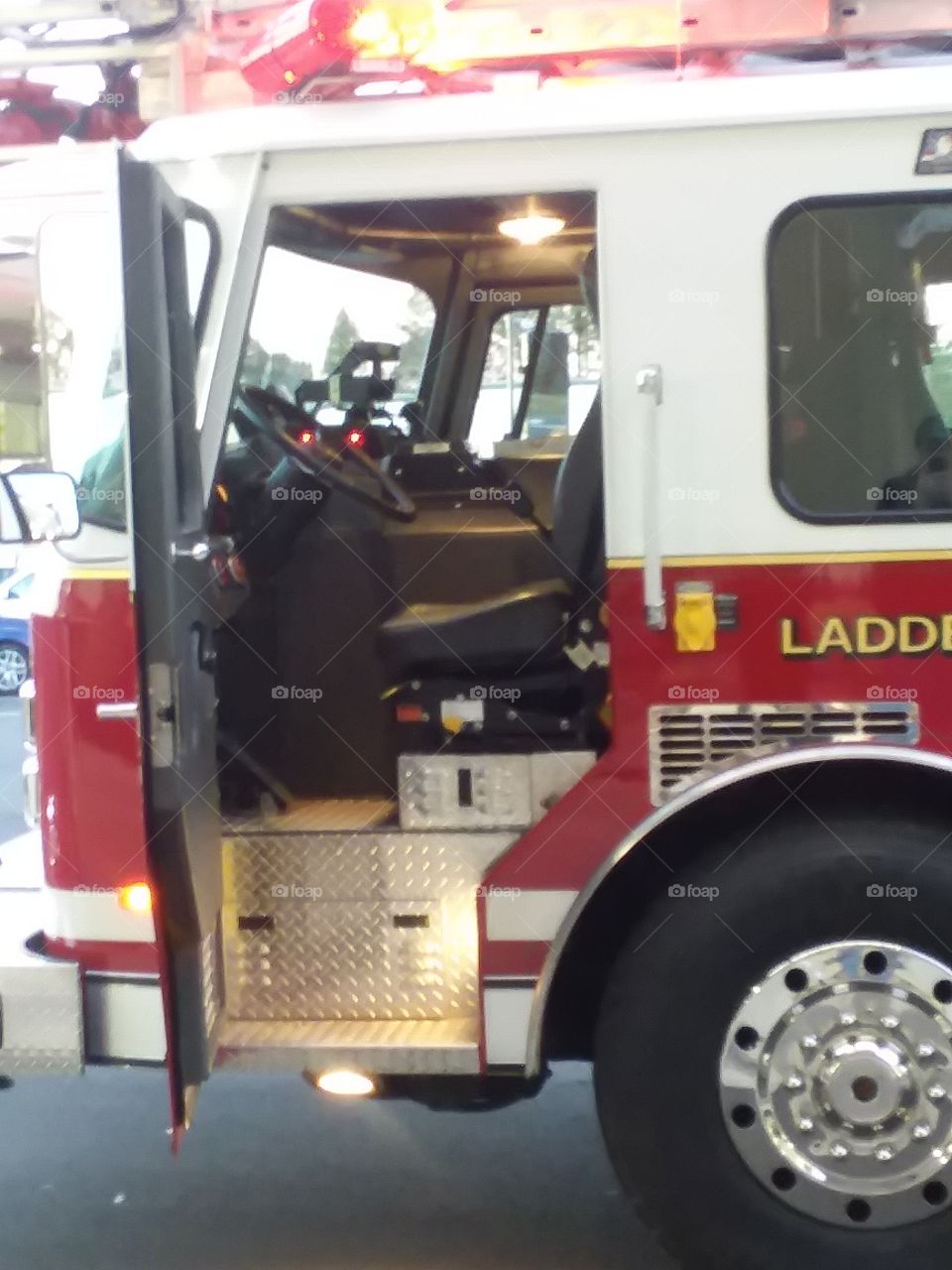 fire truck inside