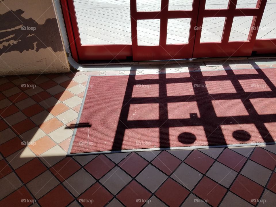 Shadow of door
