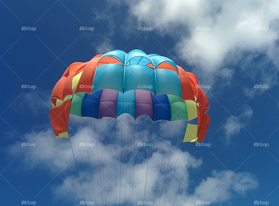 Open parachute