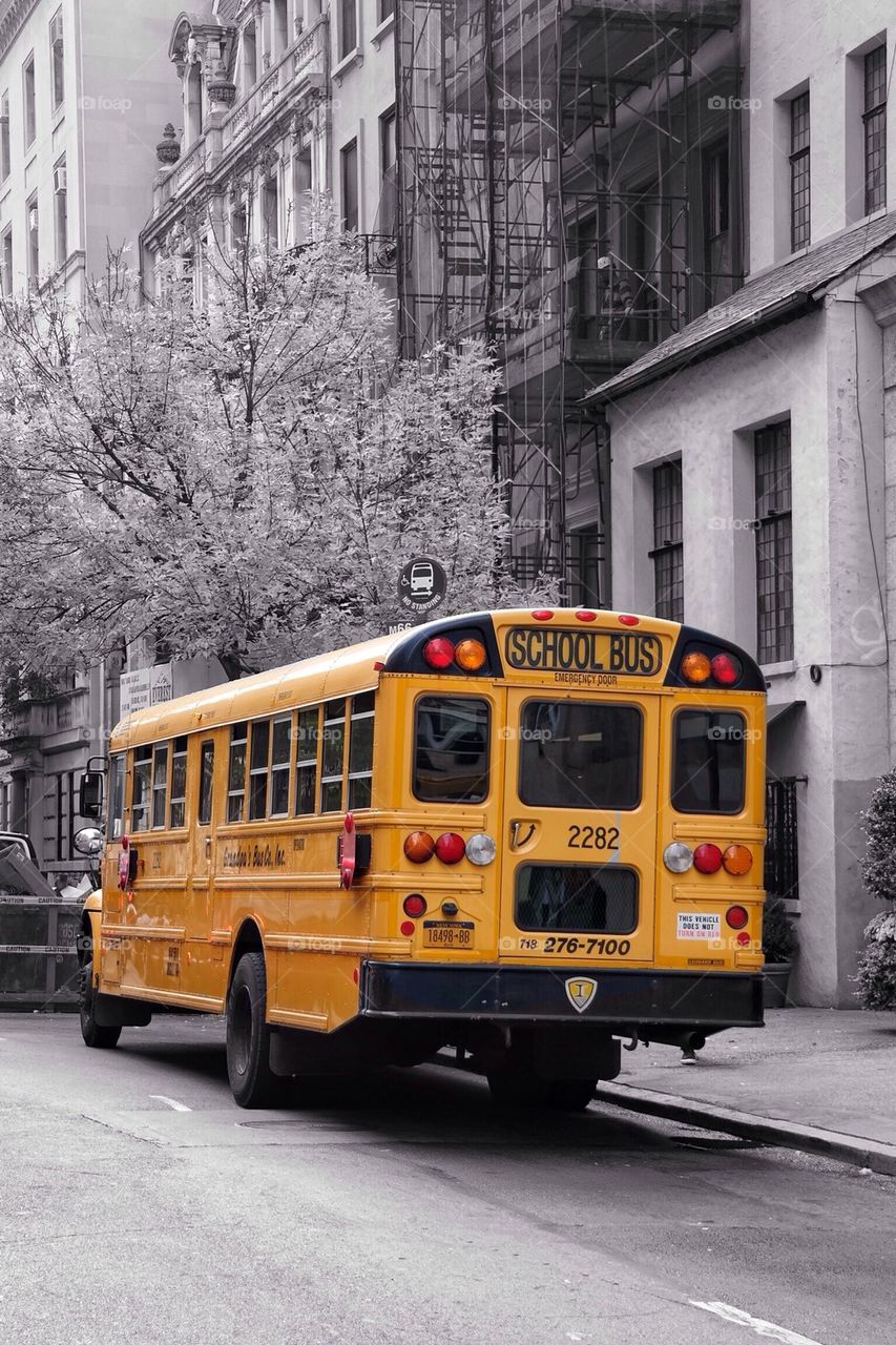 School bus in New York