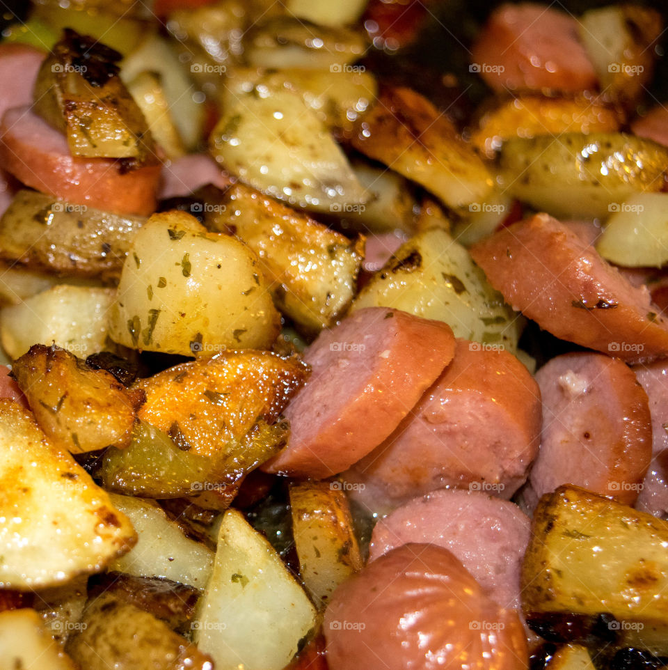 polish sausage and potatoes