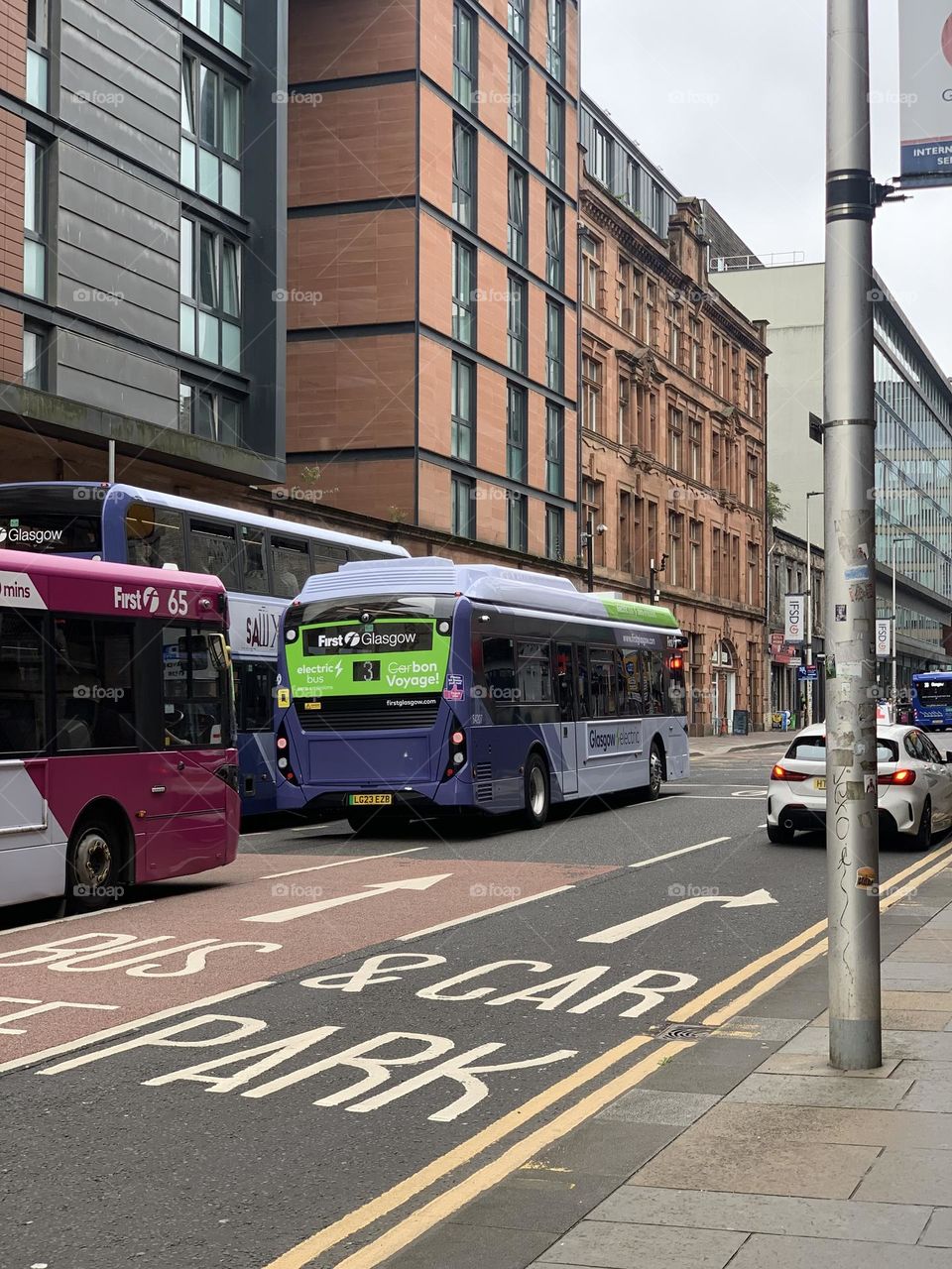 Road traffic in the city