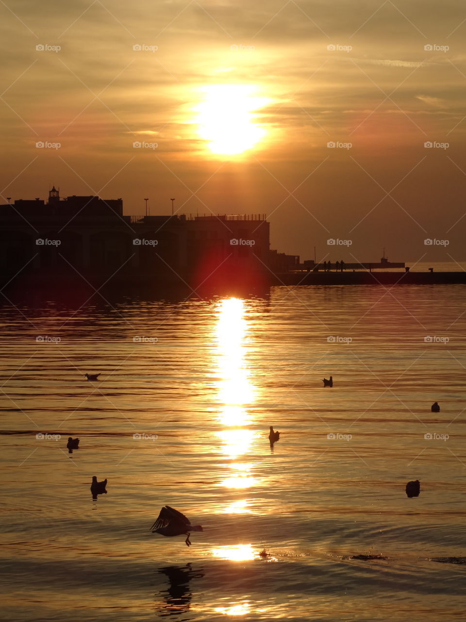 Sunset in Trieste, Italy