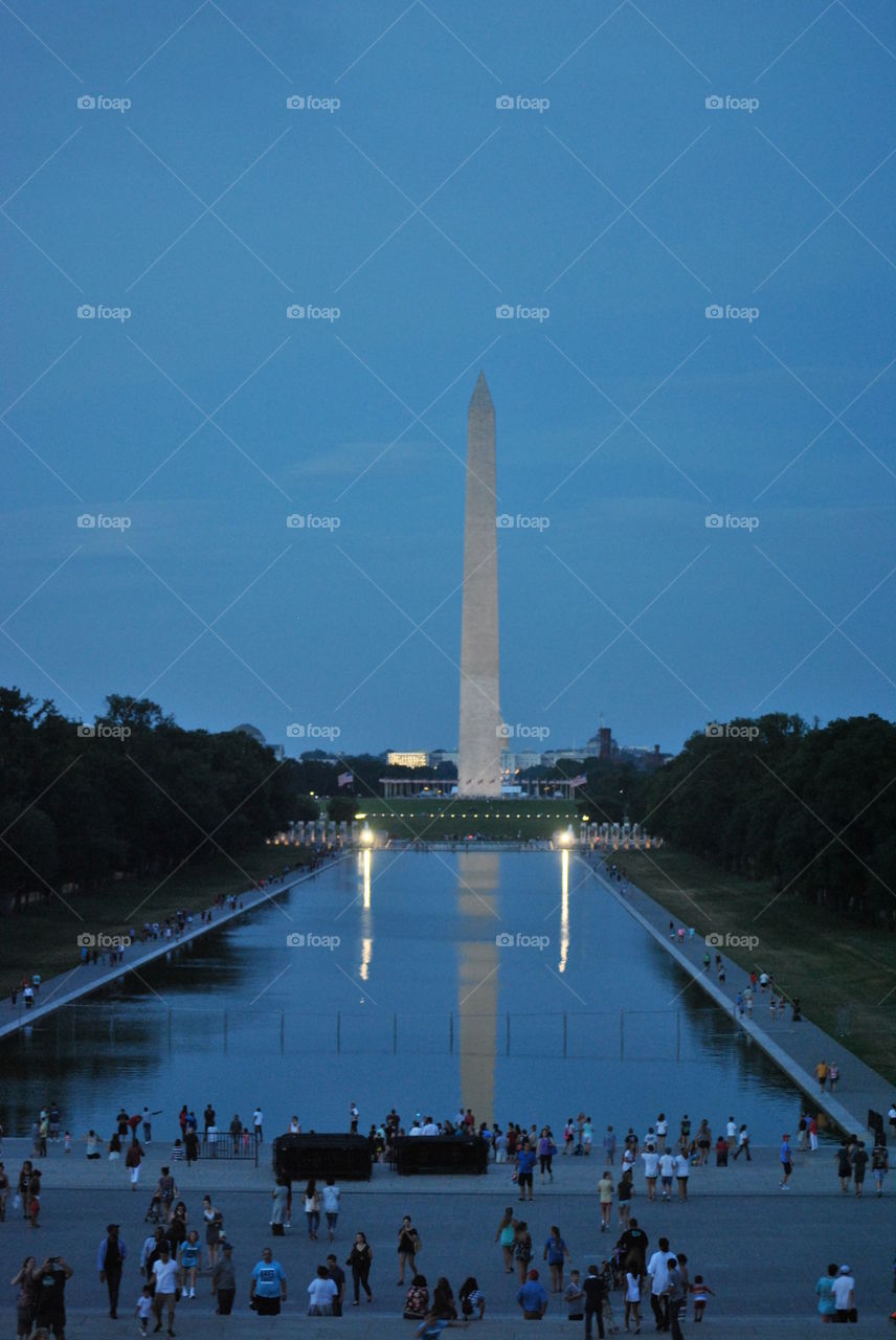 Reflecting Pool at Twilight