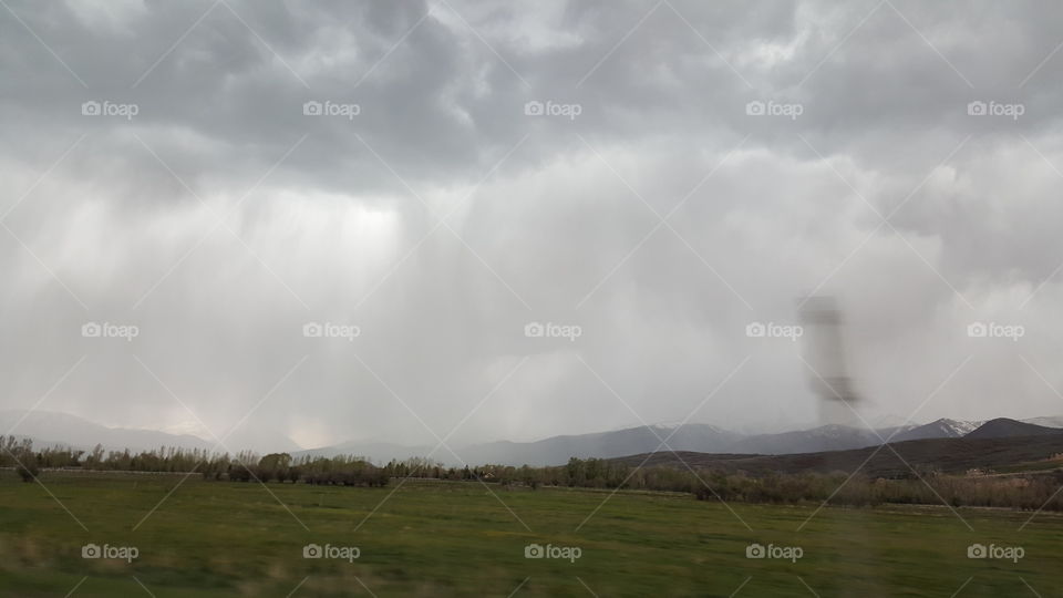 Storm cloud rolling in