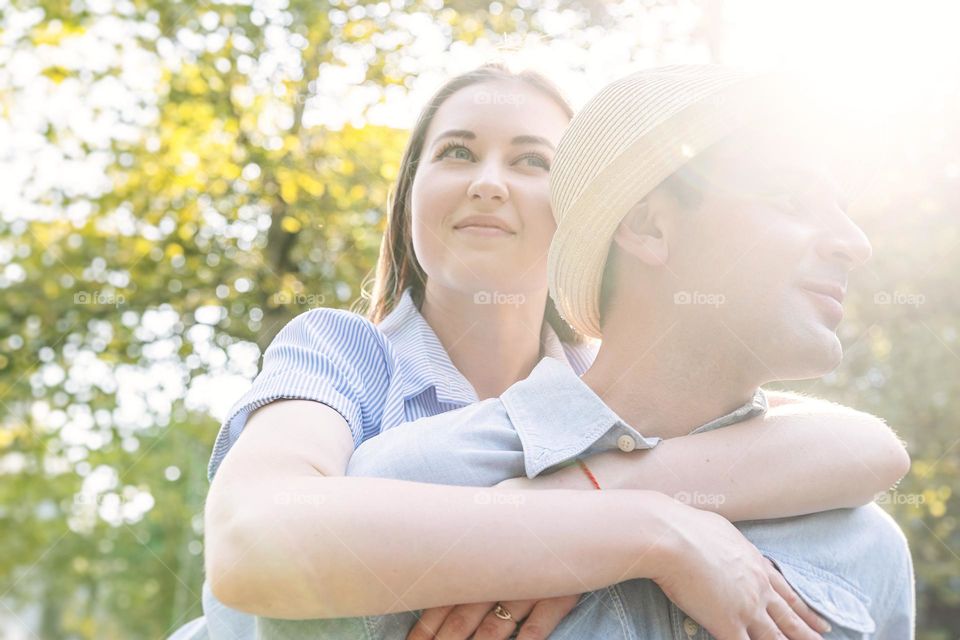 happy couple outdoor