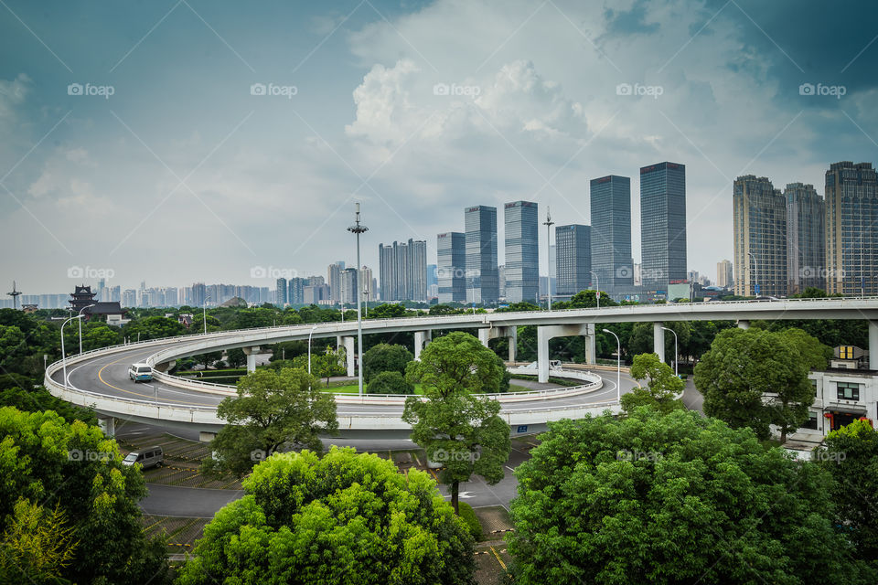 Arc Ramp at Orange Isle at Changsha, China