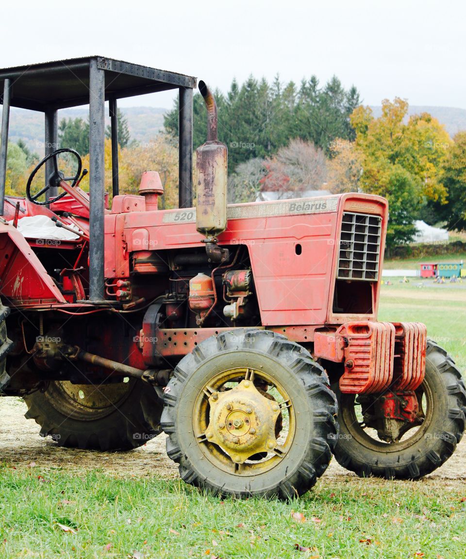 Red tractor