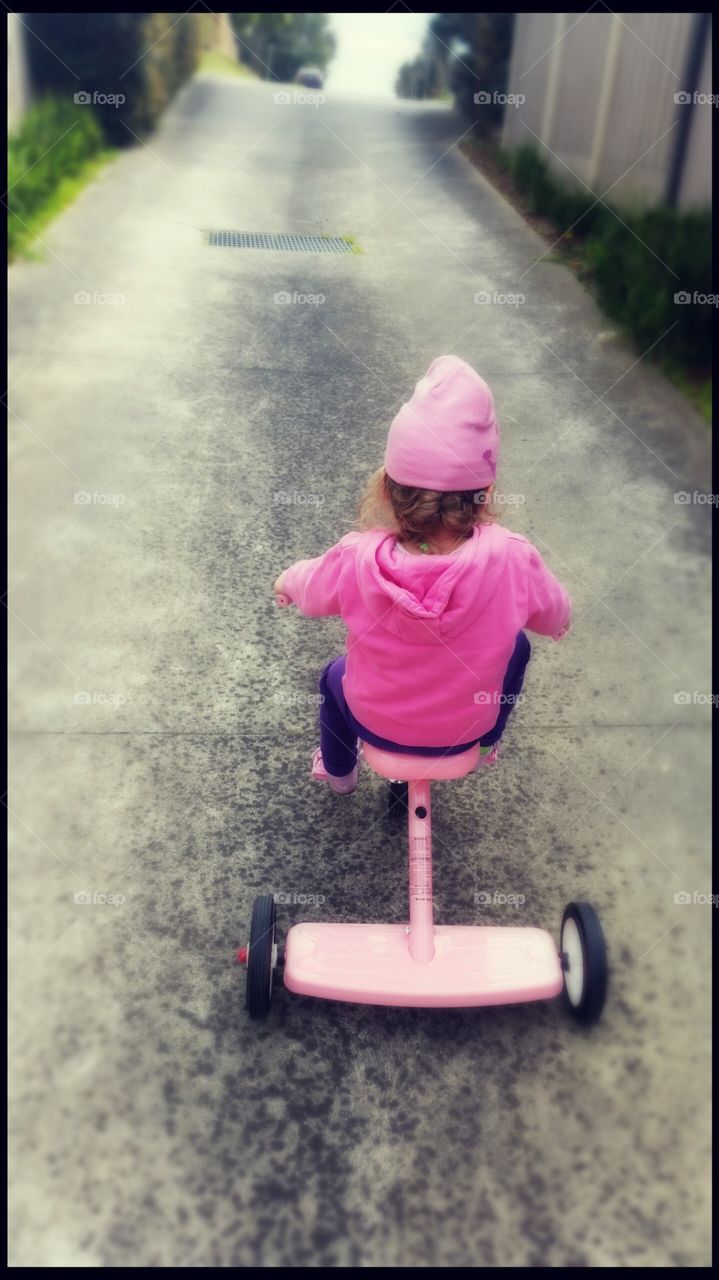 on the grid. having bike rides with my niece