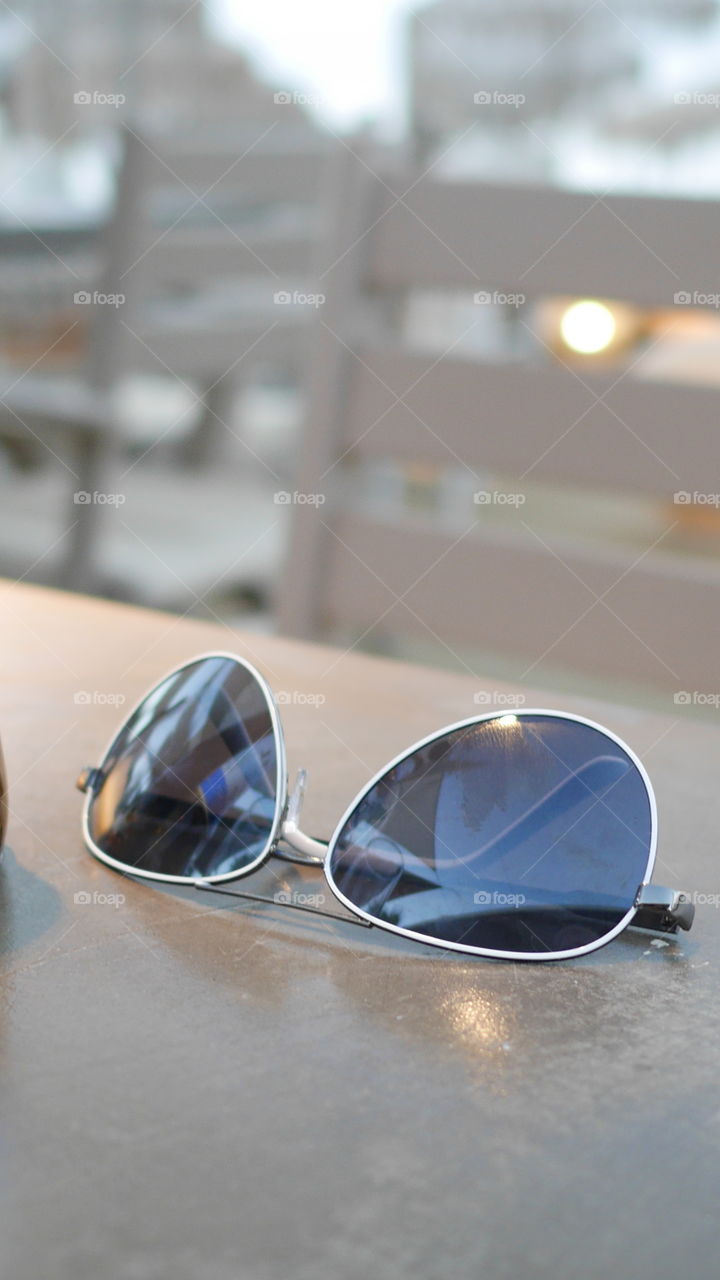 Reflections in sunglasses