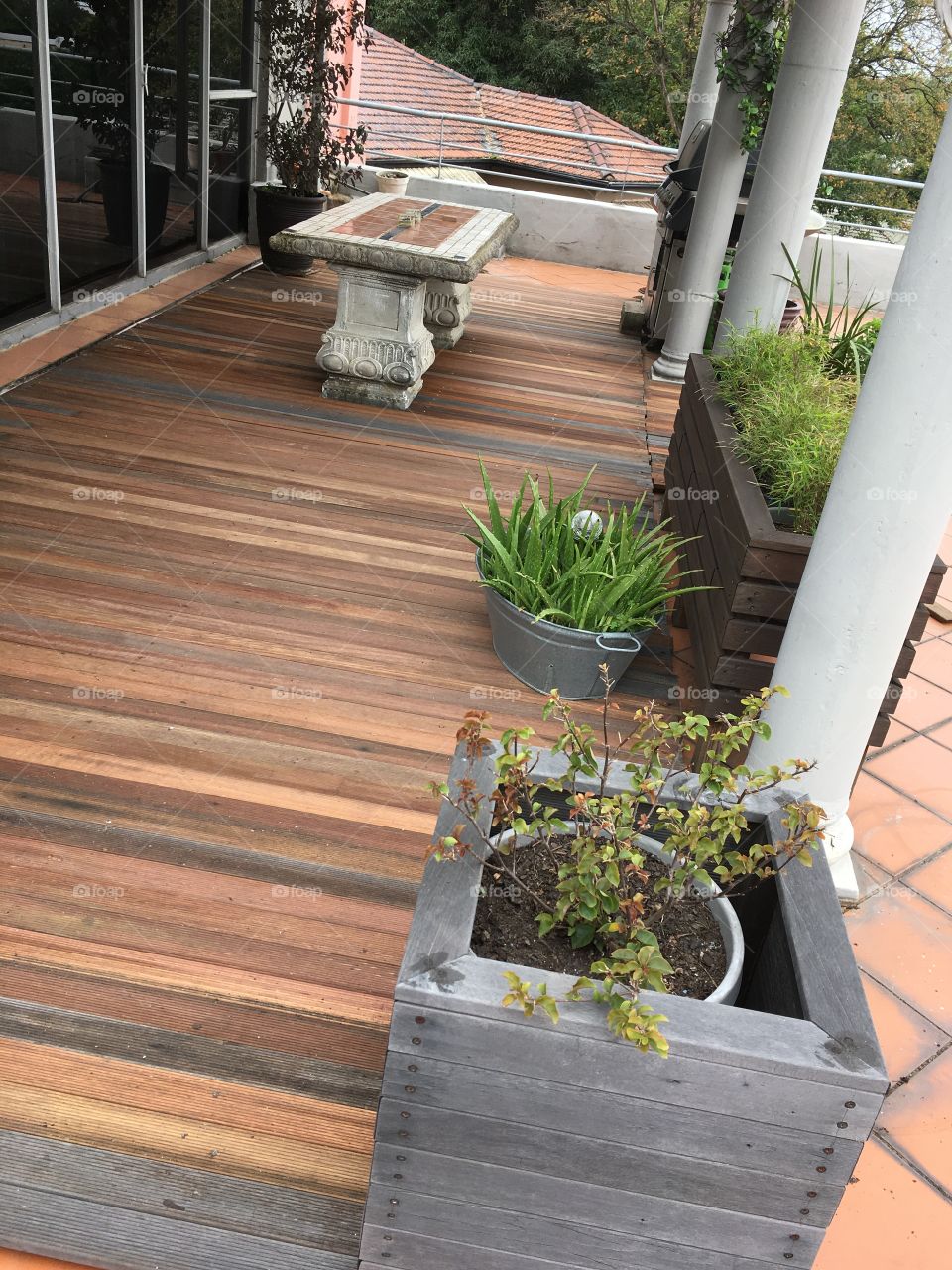 The reclaimed deck
