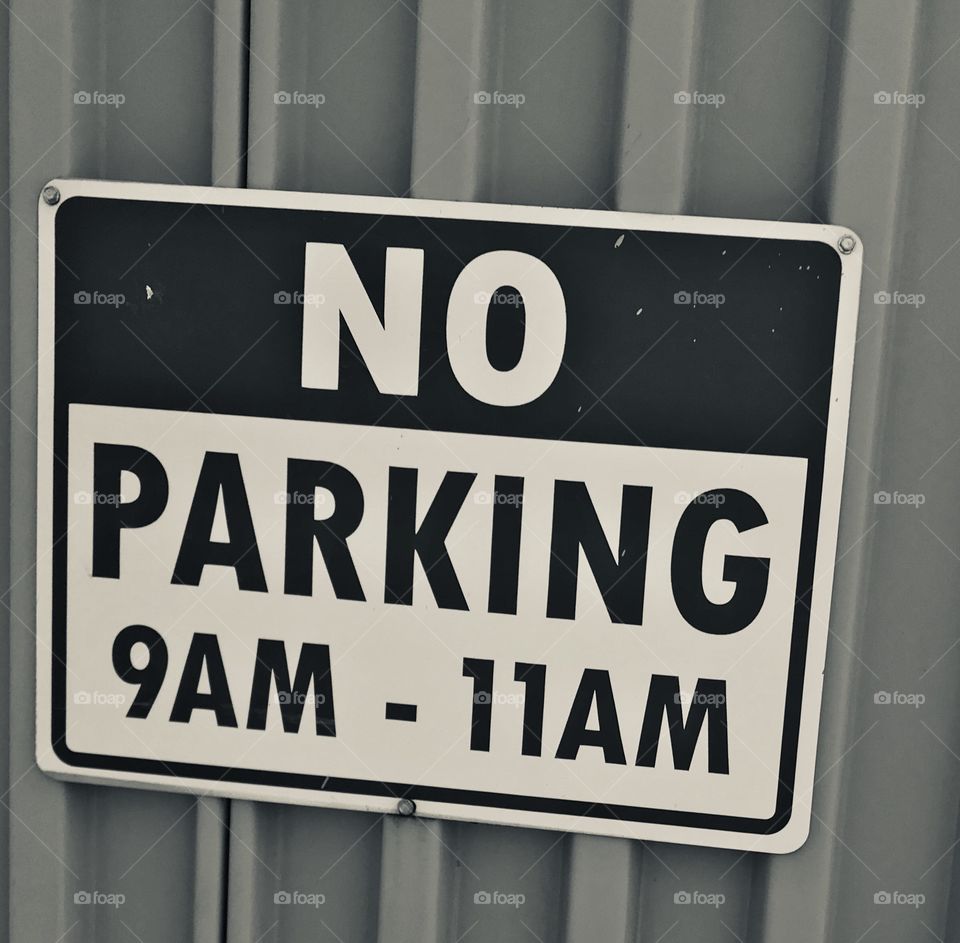 No parking zone sign - street signs 