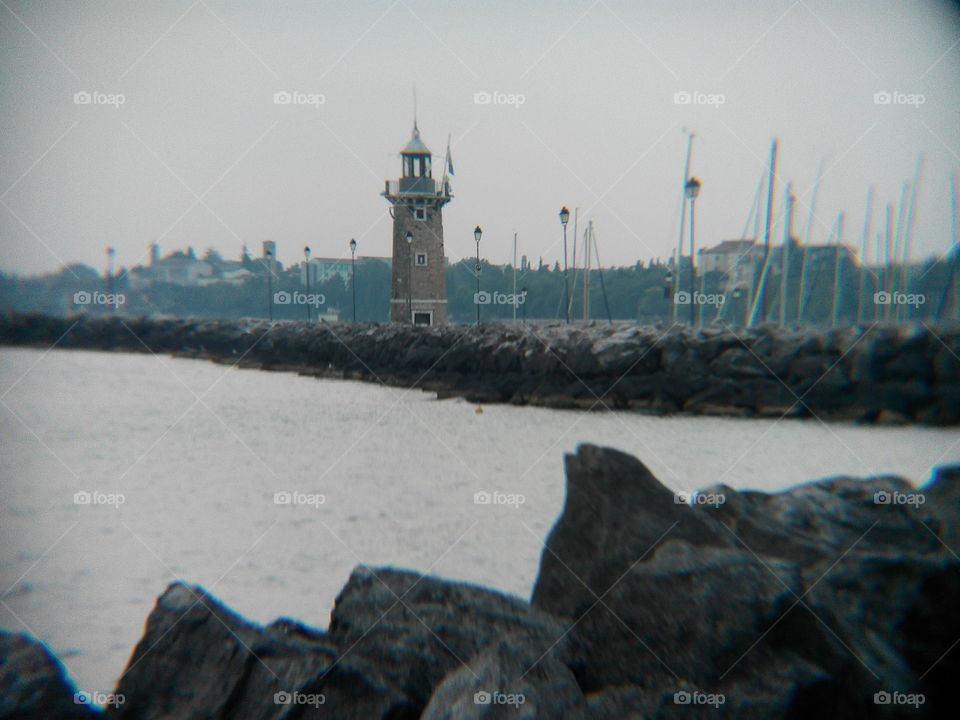 Water, Sea, Lighthouse, Sunset, Beach
