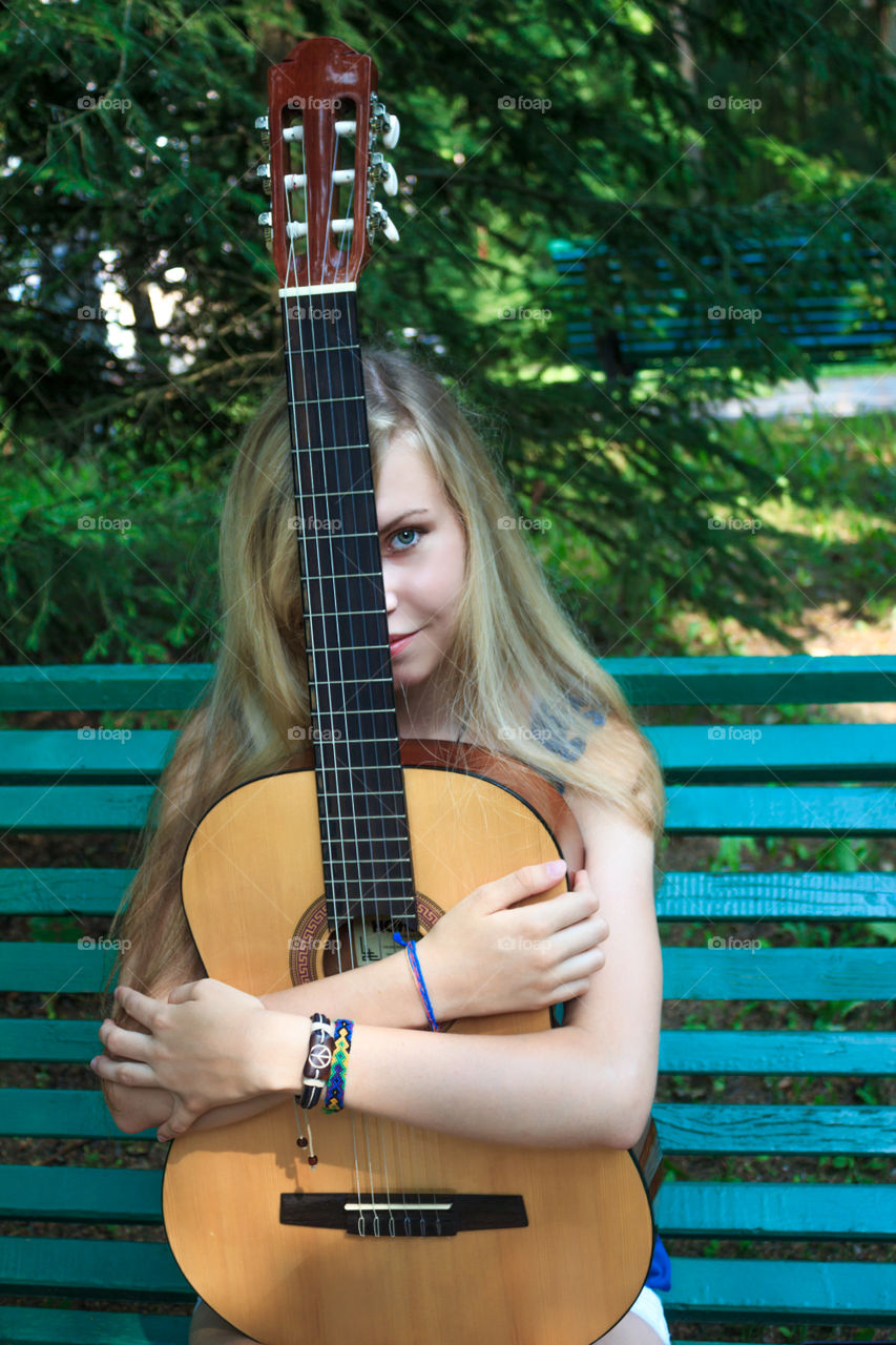 girl with a guitar