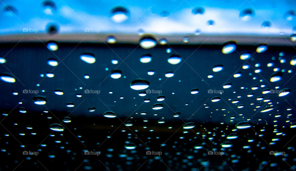 Rain drops on my windshield