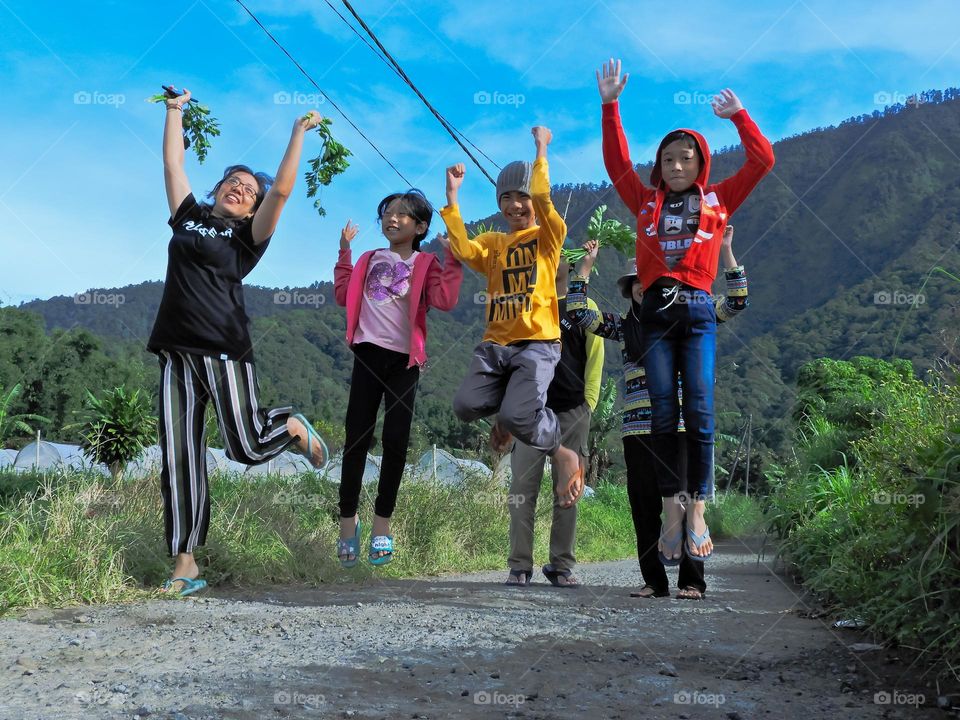 Jumping together at the new year