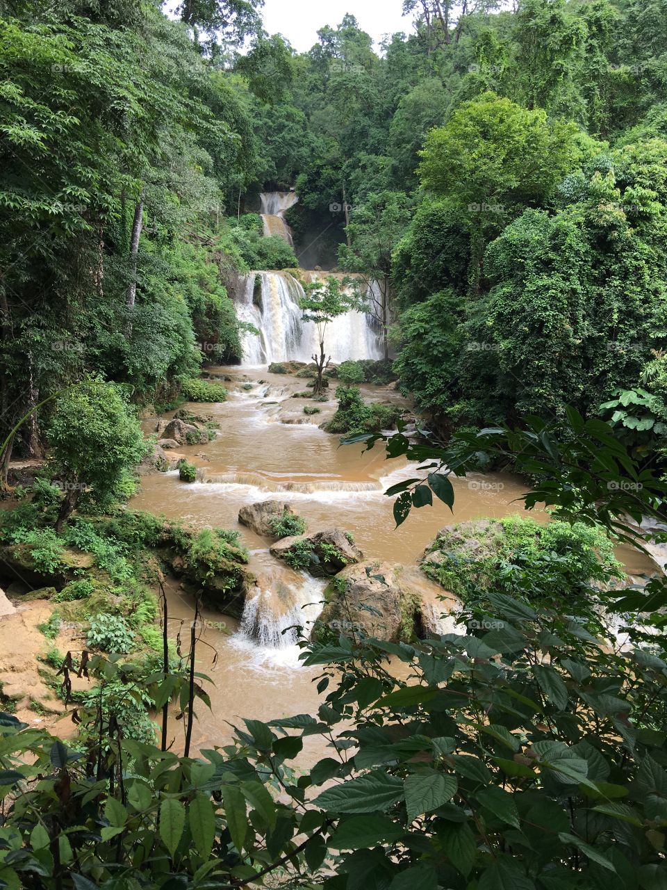 Waterfall  in the wood at KUANTAN, MALAYSIA 