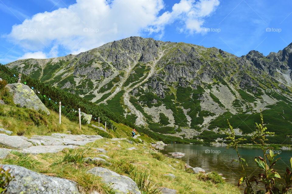 beautiful mountains view