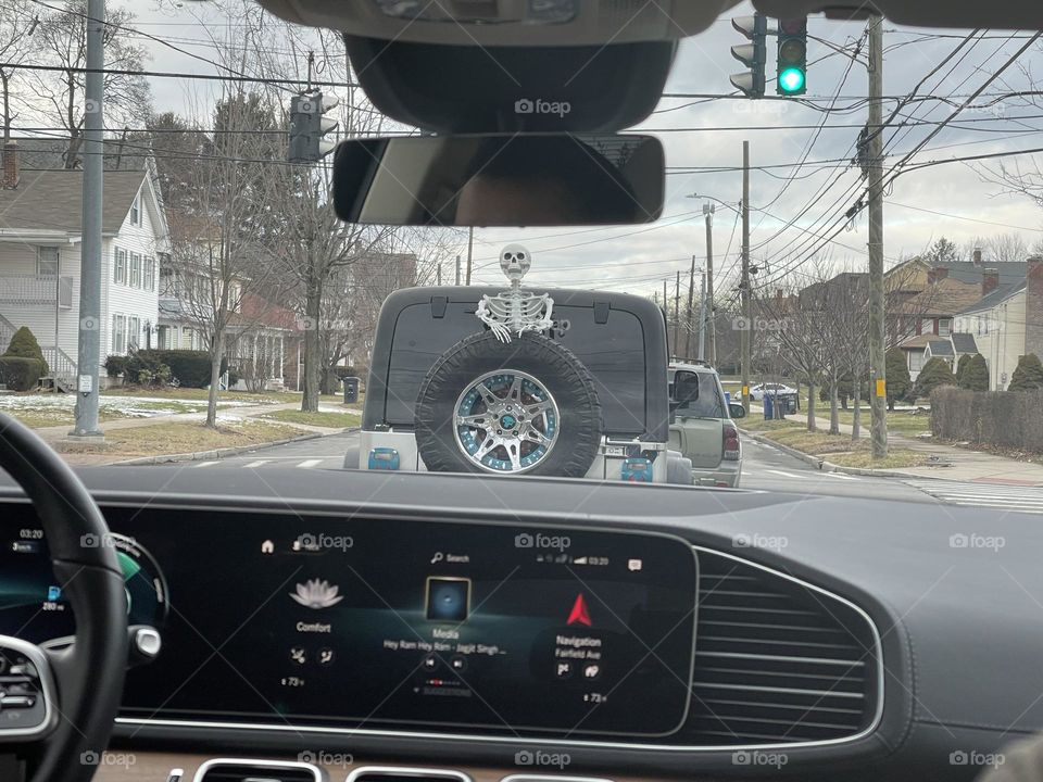 Car on road