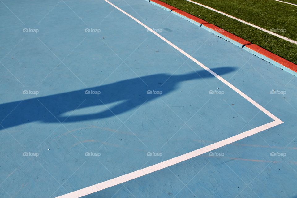 Persons shadow