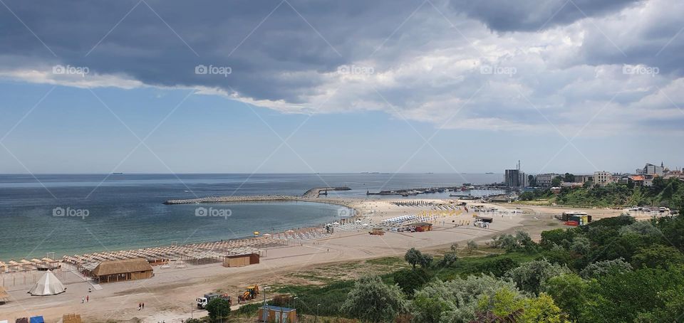 Modern beach from Constanta