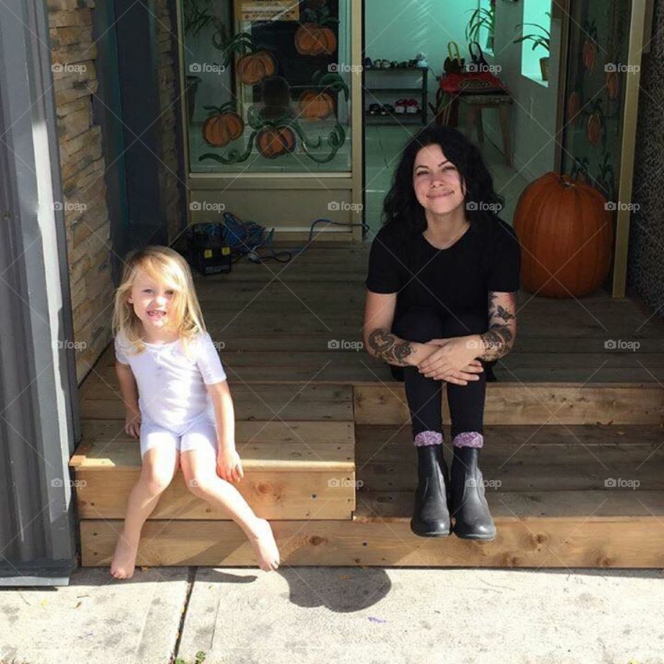 My sister in front of Lost, in Hamilton, Ontario. It is a non-profit mental health organization, she has created it to help anyone willing to make a change and give them a chance!