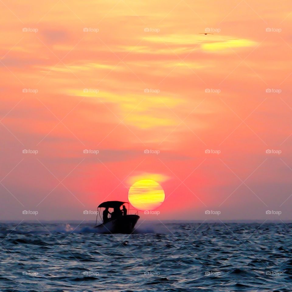 Yucatan peninsula sunset