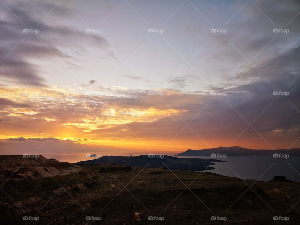 Sunset in Santorini