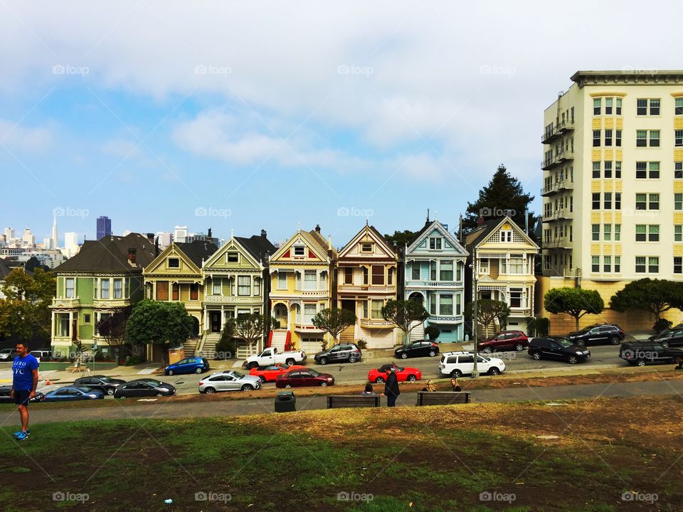 Houses in Alamo square,San Francisco