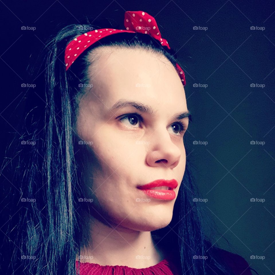 Beautyful girl redlips