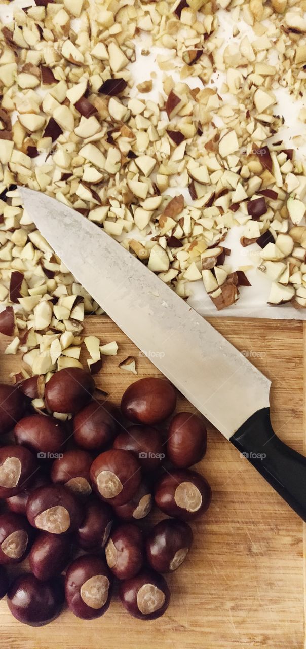 Making DIY laundry detergent from Horse Chestnuts