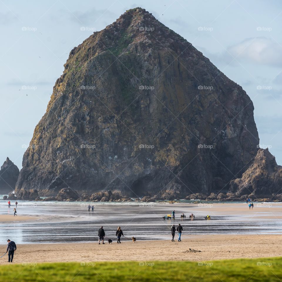 Warm days at Cannon Beach on the Oregon Coast