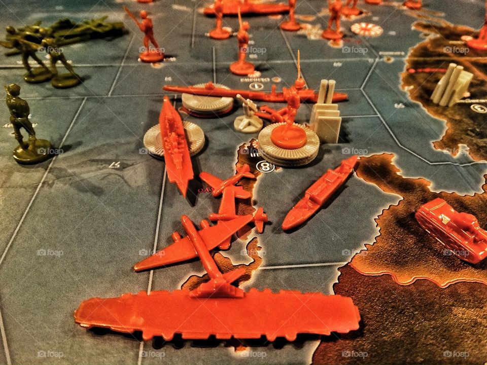 Strategic war game board
