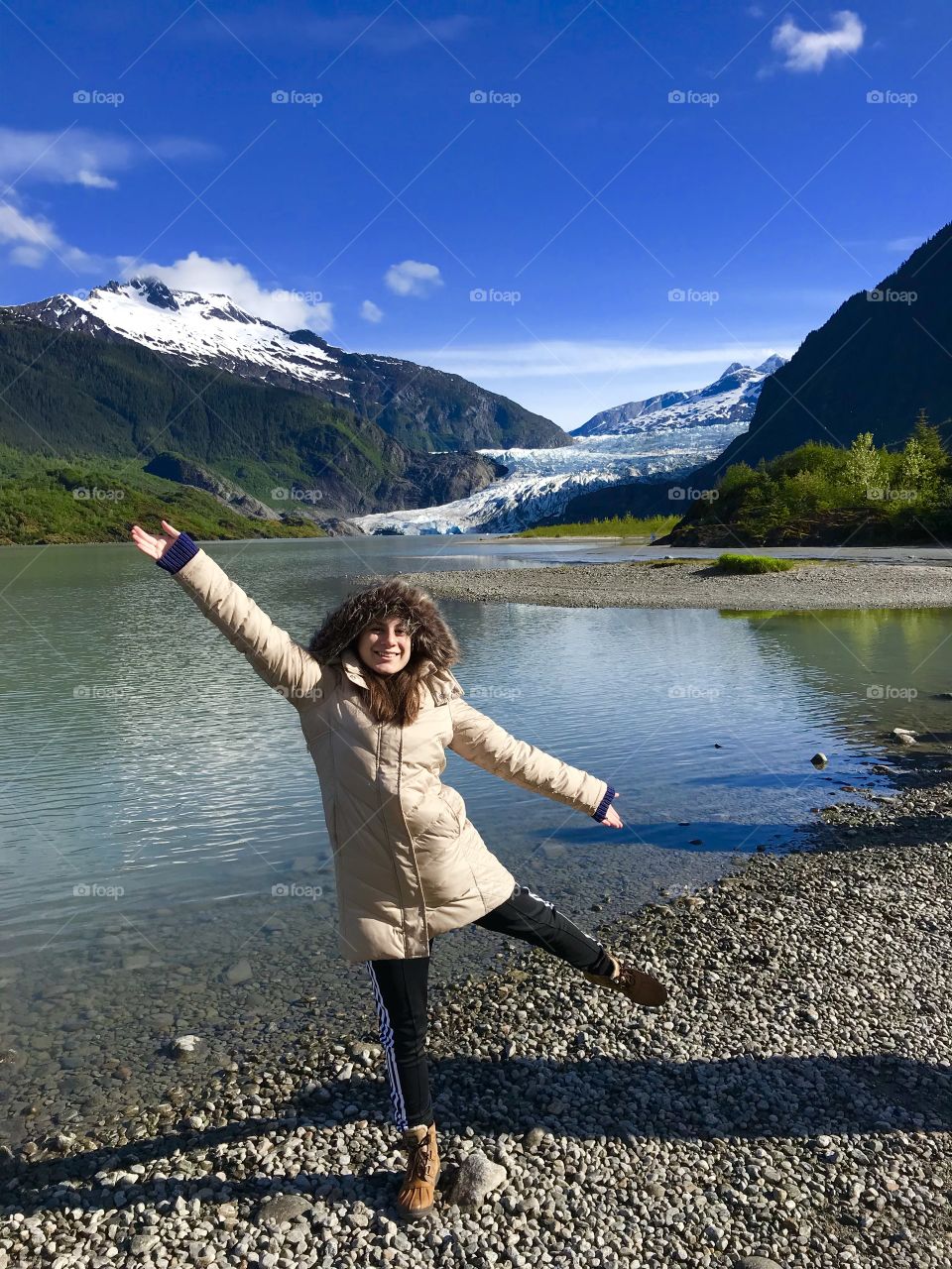 Alaska view snow mountain 