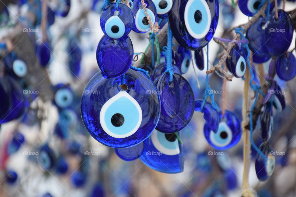 Evil eye tree, cappadocia, turkey