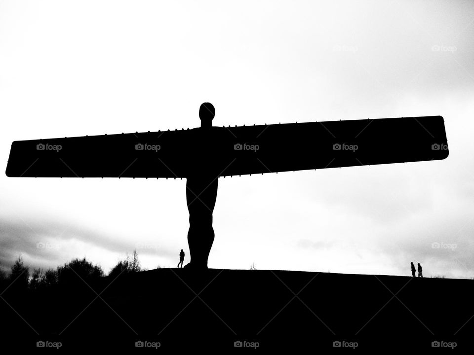 Angel of the North silhouette 