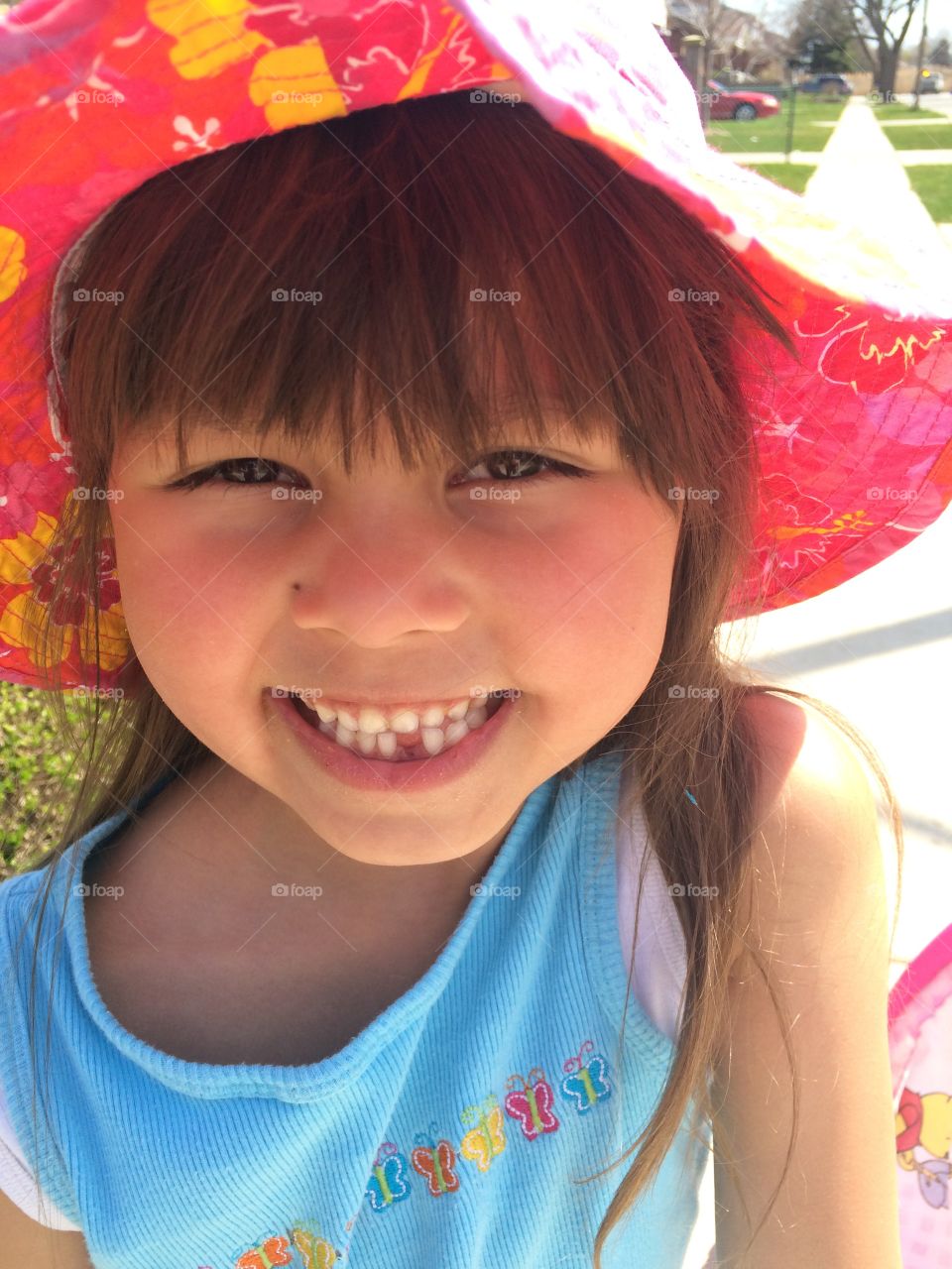 Portrait of a happy asian girl