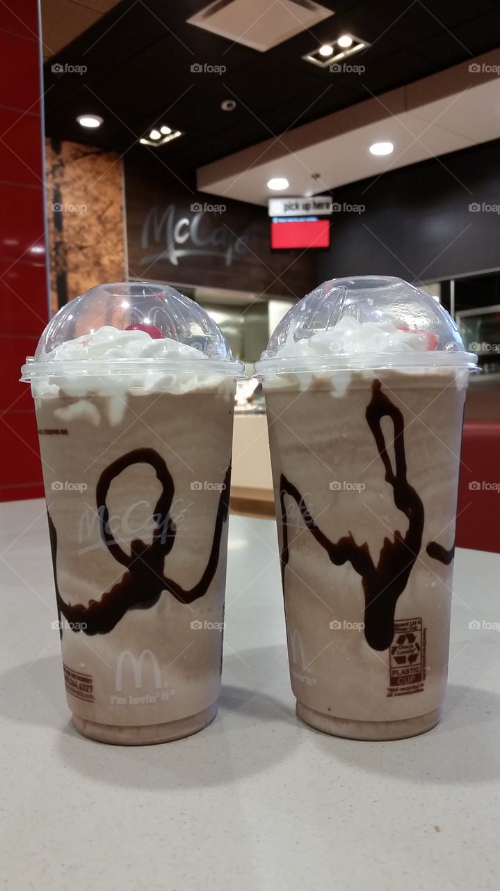 Chocolate Shakes. McCafe