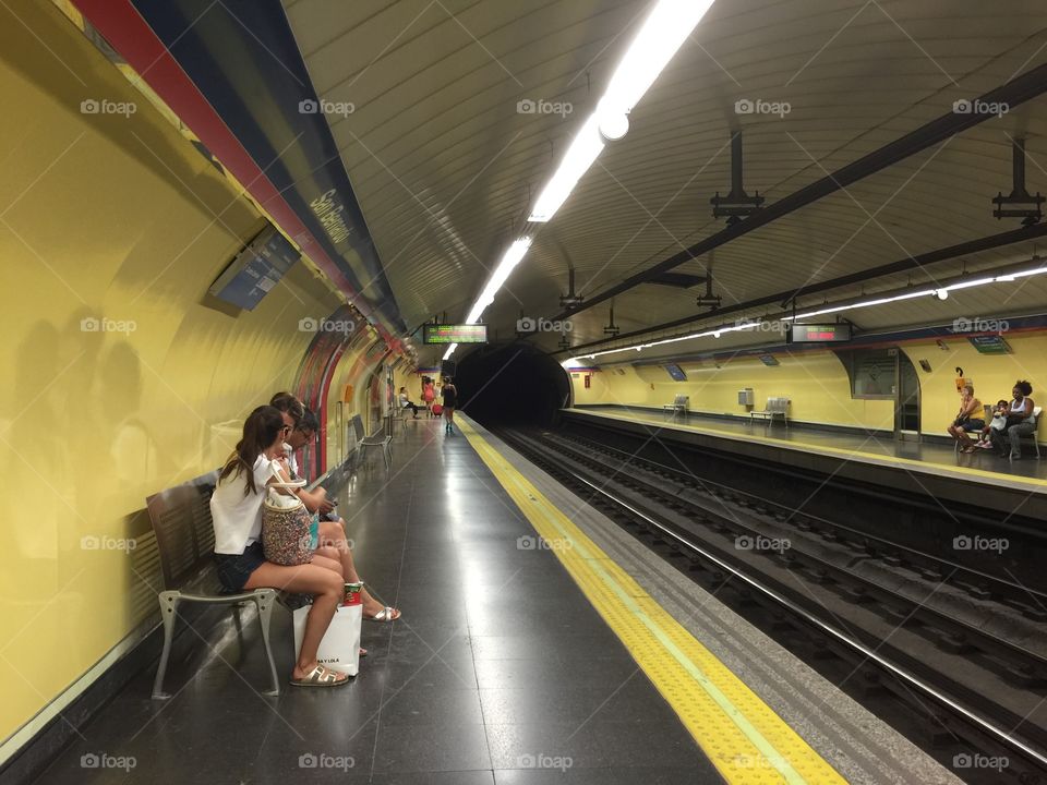 Metro in Madrid 