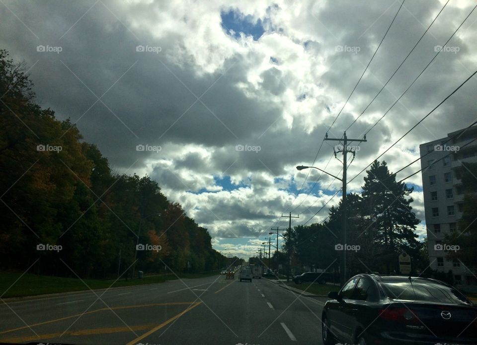 Cloudy sky of Canada 