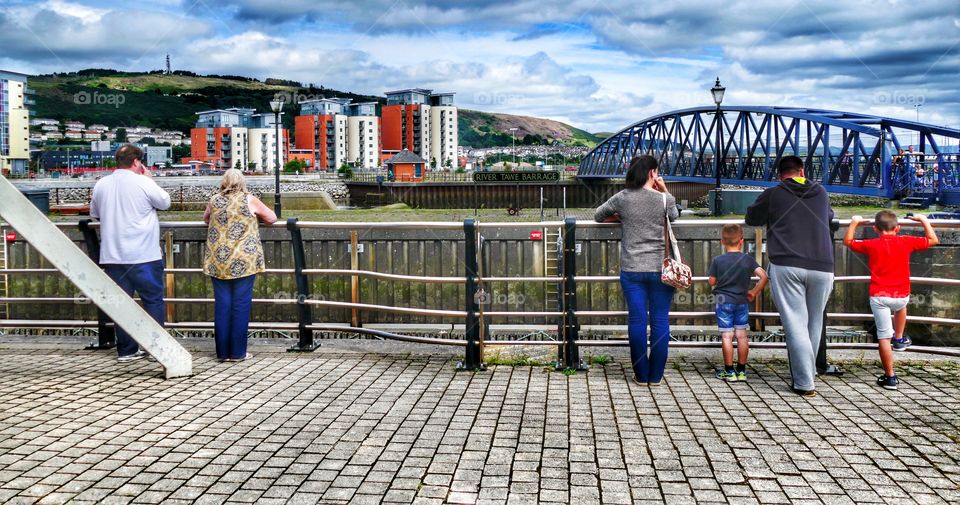 People, City, Travel, Man, Bridge