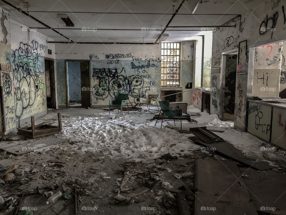 Abandoned, Graffiti, Calamity, Room, Indoors