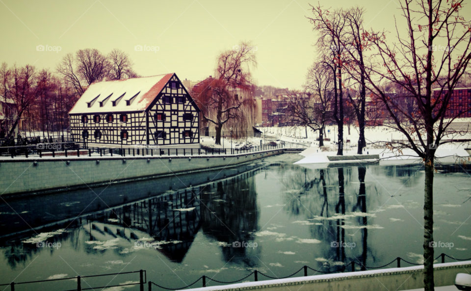 bydgoszcz snow winter water by xhdpit